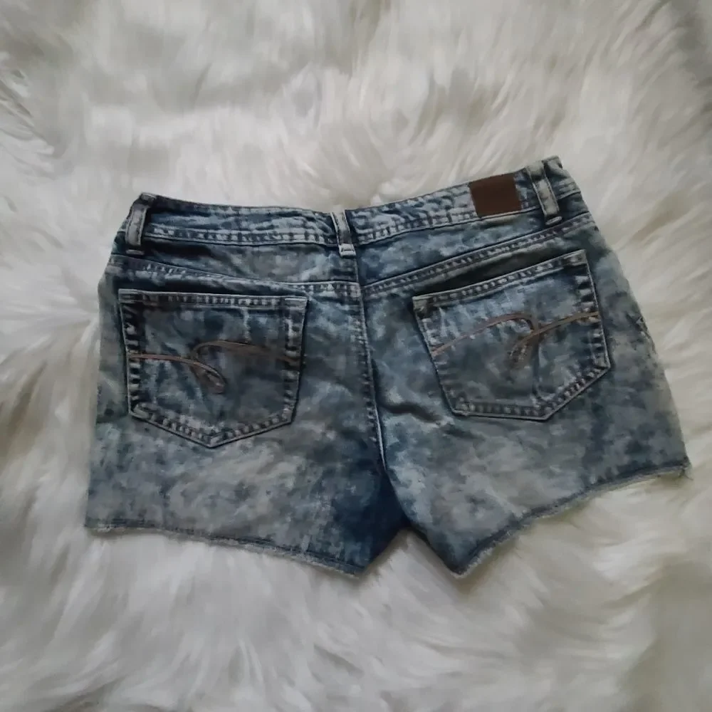 Justice Cutoff Style Distressed Jean Shorts